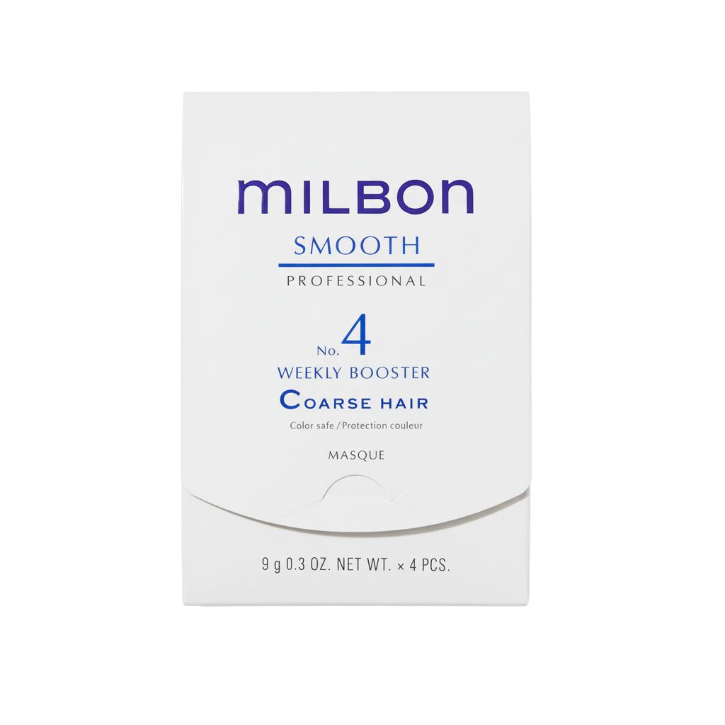 4 x 0.3 oz, Milbon Signature Smooth No. 4 Weekly Booster for