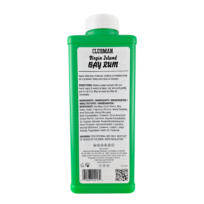 Clubman Virgin Island Bay Rum Finest Powder