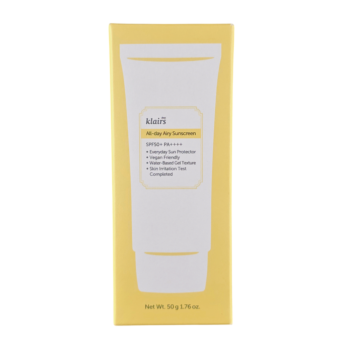Dear, Klairs All-Day Airy SunScreen SPF 50+ PA++++ Dear, Klairs All-Day Airy SunScreen SPF 50+ PA++++