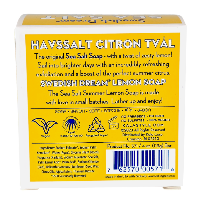 Kalastyle Swedish Dream Sea Salt Soap Twist Of Lemon-image2