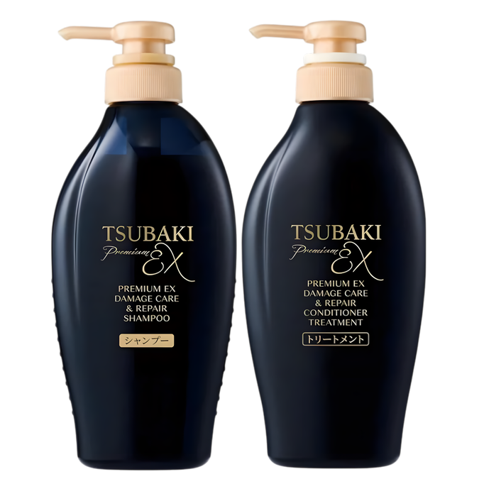 Shiseido Tsubaki Premium EX Damage Care & Repair Shampoo& Conditioner-image1 Shiseido Tsubaki Premium EX Damage Care & Repair Shampoo& Conditioner-image1