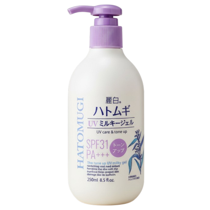Kumano Cosme Reihaku Hatomugi The Tone Up UV Milky Gel SPF 31 PA+++