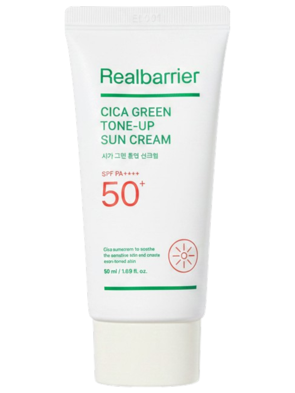 Real Barrier Cica Green Tone-Up Sun Cream SPF50+ PA++++-image1
