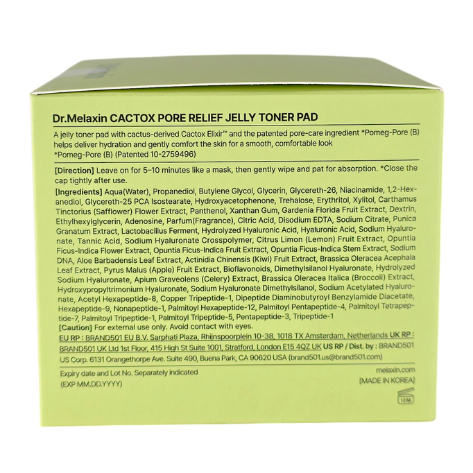 Dr.Melaxin Cactox Pore Relief Jelly Toner Pad-image3 Dr.Melaxin Cactox Pore Relief Jelly Toner Pad-image3