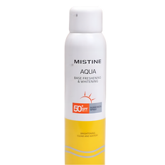 Mistine Aqua Base Freshining & Whitening Sunscreen Spray SPF50+ PA+ Mistine Aqua Base Freshining & Whitening Sunscreen Spray SPF50+ PA+