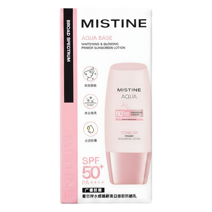 Mistine Aqua Base Whitening & Glowing Primer Sunscreen Lotion-image1 Mistine Aqua Base Whitening & Glowing Primer Sunscreen Lotion-image1