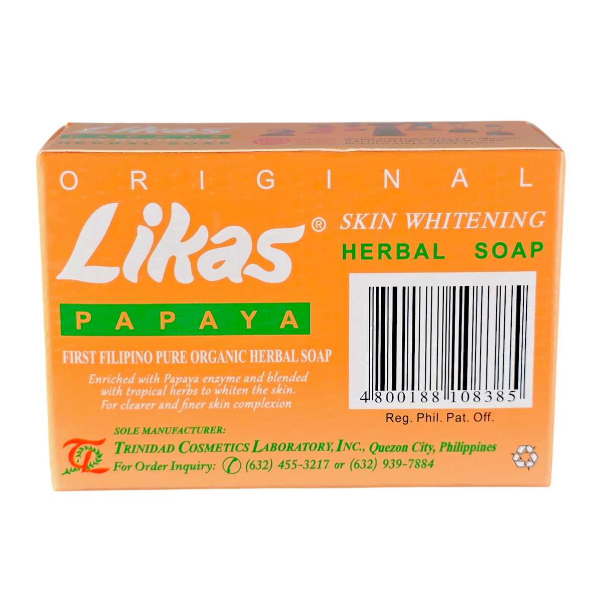 Likas Original Skin Whitening Papaya Herbal Soap-image2 Likas Original Skin Whitening Papaya Herbal Soap-image2