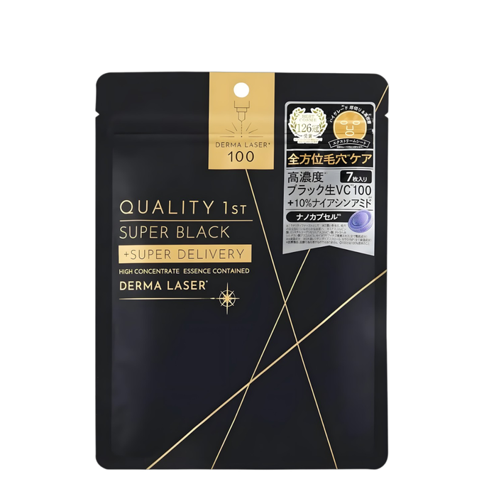 Quality 1st Derma Laser 100 Super Black Facial Mask-image2 Quality 1st Derma Laser 100 Super Black Facial Mask-image2