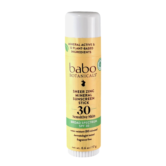 Babo Botanical Sheer Zinc Mineral Sunscreen Stick Sensitive Skin SPF 30-image1