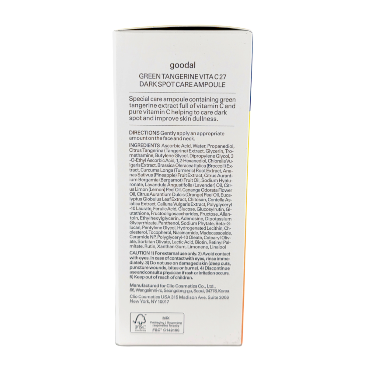 Goodal VITA-C27% Green tangerine Vita c27 Dark Spot Care Ampoule-image2 Goodal VITA-C27% Green tangerine Vita c27 Dark Spot Care Ampoule-image2