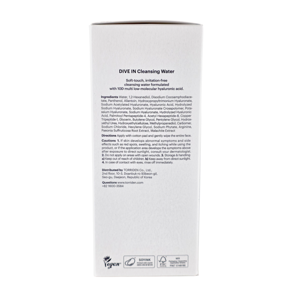 Torriden Dive-In Low Molecular Hyaluronic Acid Cleansing Water-image2