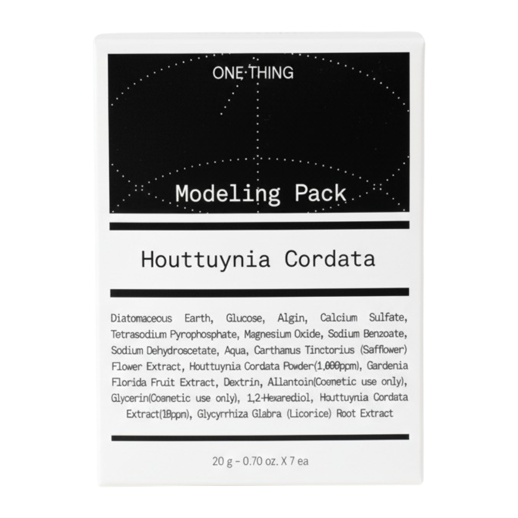 ONE THING Modeling Pack Houttuynia Cordata Face Mask-image1 ONE THING Modeling Pack Houttuynia Cordata Face Mask-image1