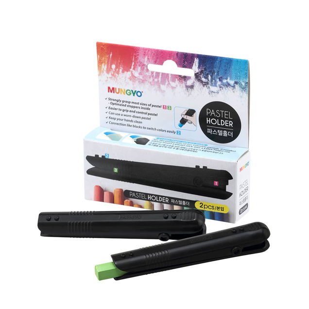 Mungyo Pastel Holder Black (Pack of 2) Mungyo Pastel Holder Black (Pack of 2)