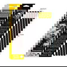 Nitram Pack of 5 Batons Epais 12mm Soft Round Willow Charcoal Nitram Pack of 5 Batons Epais 12mm Soft Round Willow Charcoal