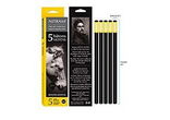 Nitram Pack of 5 Petits Baton 6mm Soft Round Willow Charcoal Nitram Pack of 5 Petits Baton 6mm Soft Round Willow Charcoal