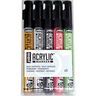 Pebeo Acrylic Marker Set of 5 Gold/Silver/Black/Red/Green Pebeo Acrylic Marker Set of 5 Gold/Silver/Black/Red/Green