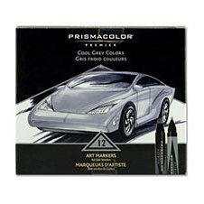 Prismacolor Premier Dual-End Marker Set of 12 Cool Greys Prismacolor Premier Dual-End Marker Set of 12 Cool Greys