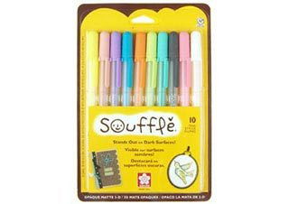 Sakura Souffle 3D Opaque Ink Pen Set of 10 Colors