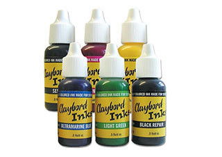 Scratchbord Claybord Ink Set of 6