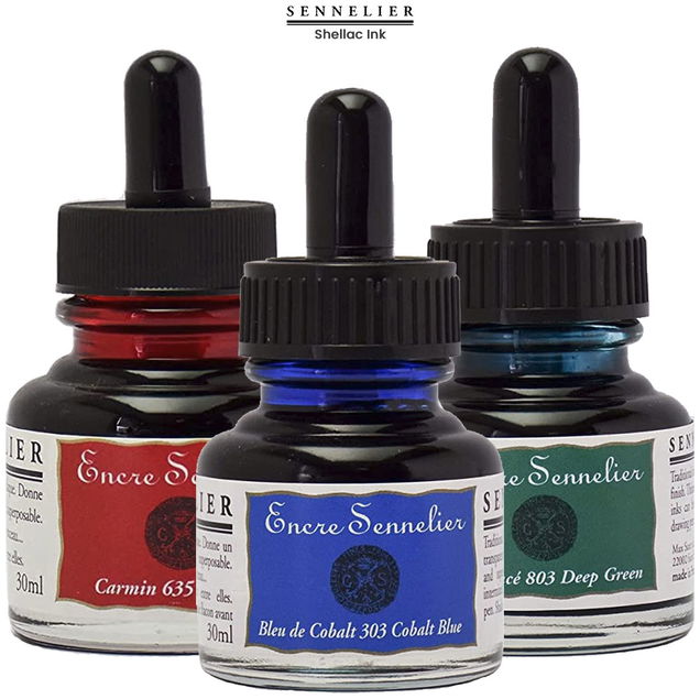 Sennelier Shellac-Based Drawing Ink - 30mL Sennelier Shellac-Based Drawing Ink - 30mL