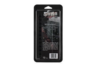 SoHo Urban Artist Compressed Midnight Charcoal 12 Pack