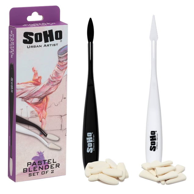 SoHo Pastel Blender Palette Knife and Covers Set - (92386) SoHo Pastel Blender Palette Knife and Covers Set - (92386)