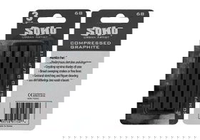 SoHo Compressed Graphite Stick 6B Pack of 3