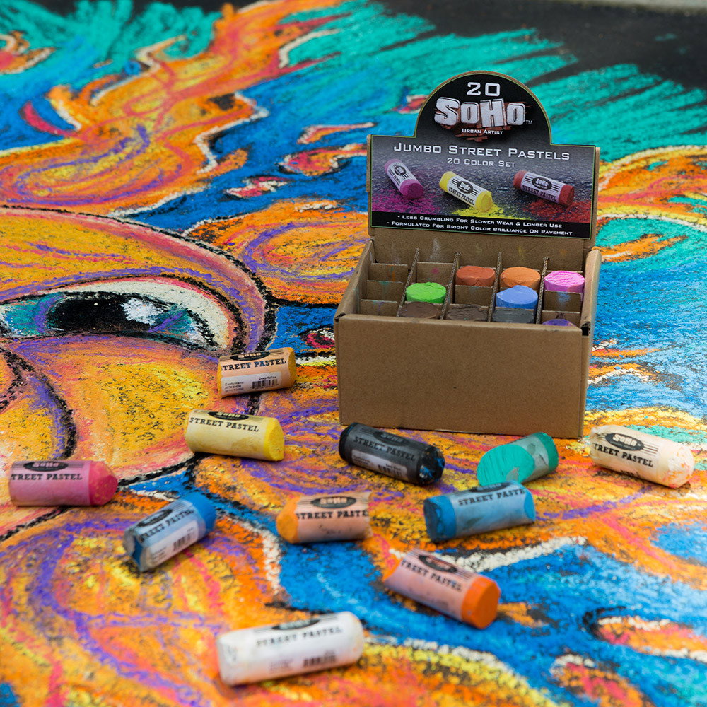 SoHo Urban Artist Jumbo Street Pastel Set of 20