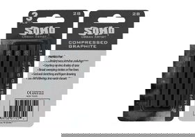 SoHo Compressed Graphite Stick 2B Pack of 3
