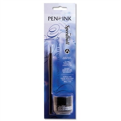 Speedball Black Ink Set with Pen Speedball Black Ink Set with Pen