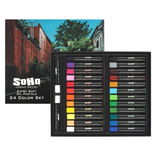 Soho X-Soft Artist Oil Pastel Set of 24 Colors + 2 Extra White - (91868)