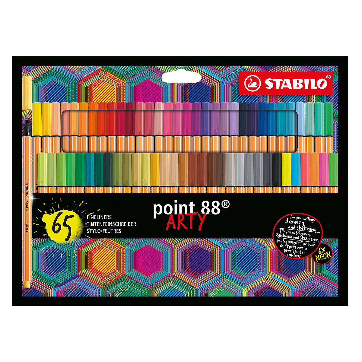 Stabilo Point 88 Arty Wallet Color Fineliner Pens Set of 65