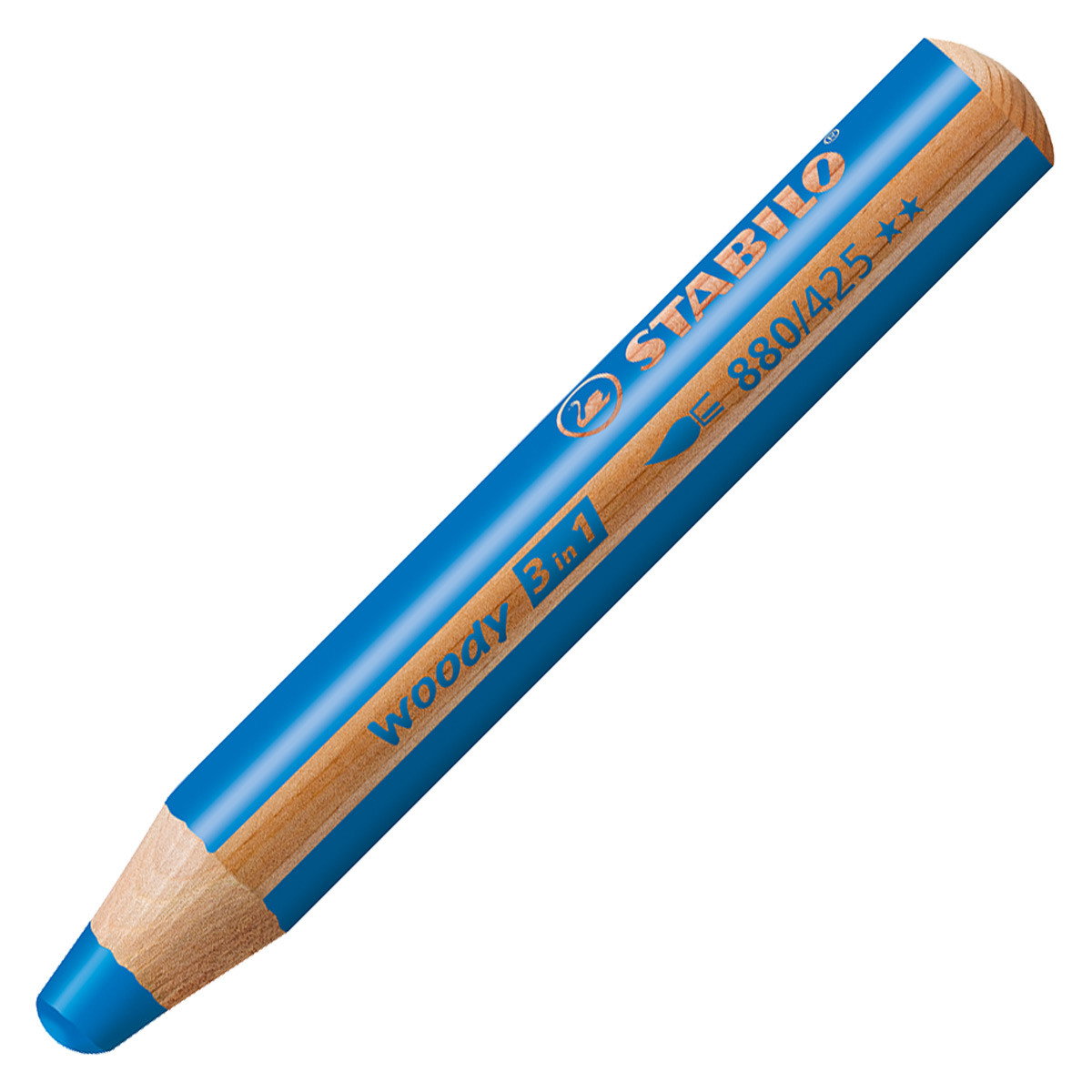 Stabilo Woody 3-in-1 Chunky Pencil Blue - (200038533)