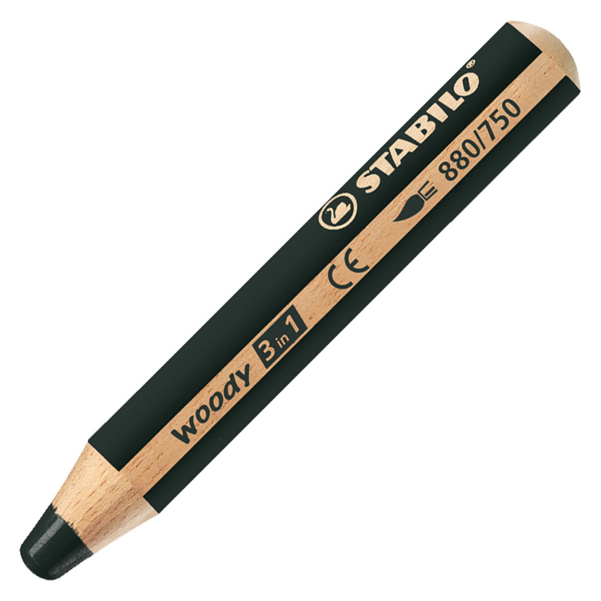 Stabilo Woody 3-in-1 Chunky Pencil Black - (200038532)