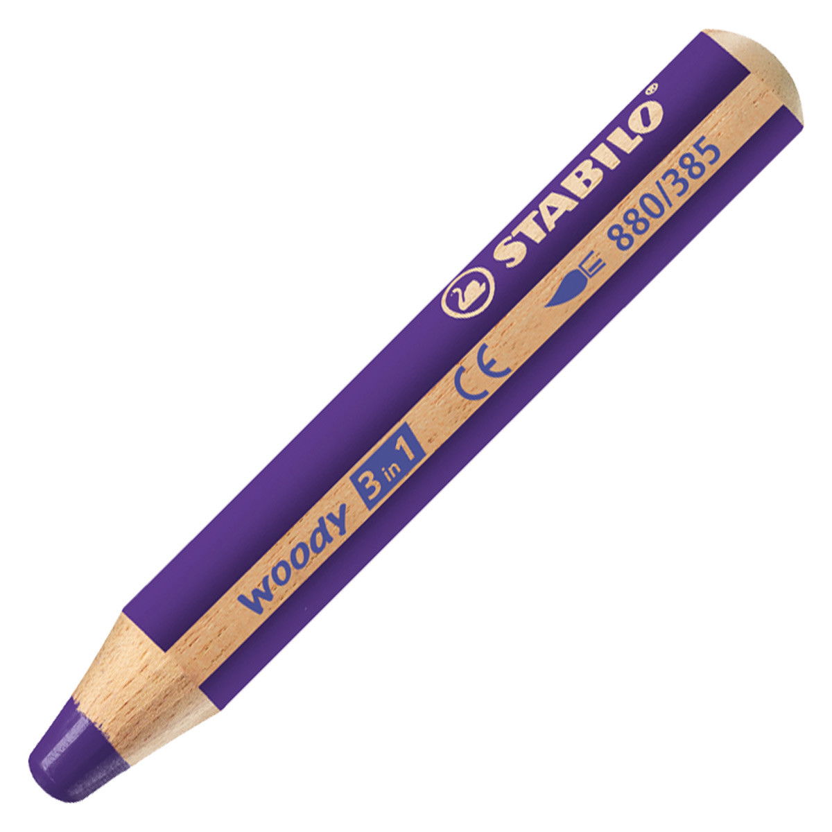 Stabilo Woody 3-in-1 Chunky Pencil Violet - (200038547)