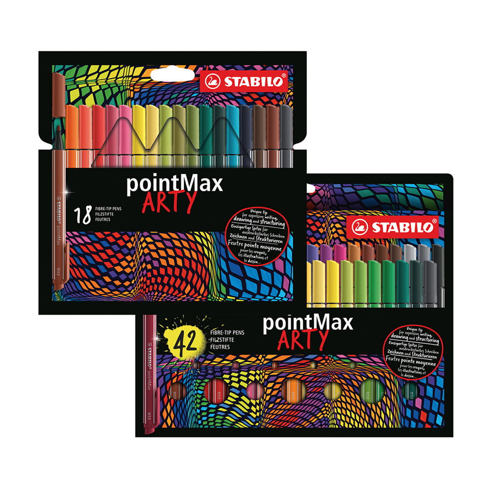 Stabilo PointMax 0.8mm Pen Arty Sets