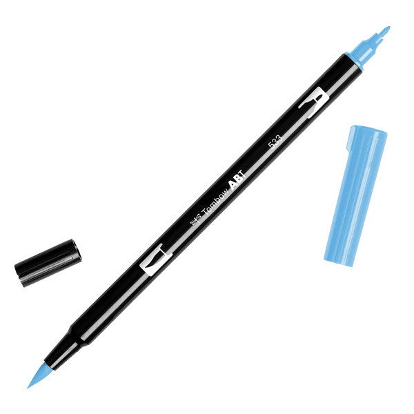 Tombow Dual Brush Pen Peacock Blue 533 - (100012533)