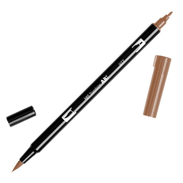 Tombow Dual Brush Pen Saddle Brown 977 - (100012977)