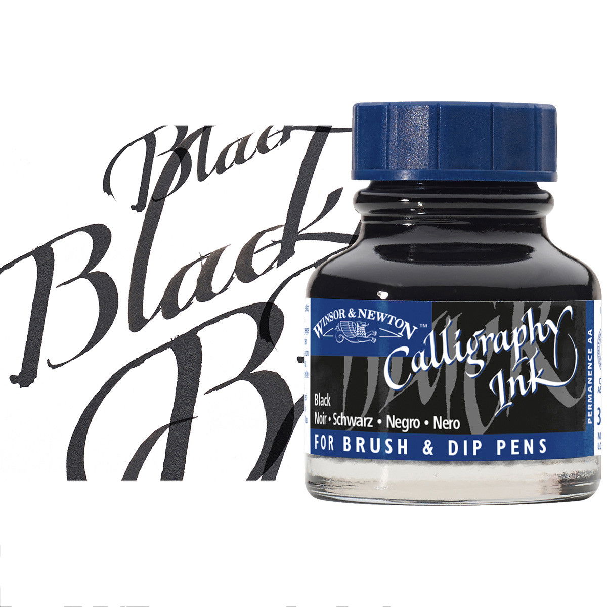 Winsor & Newton Calligraphy Ink Black 30ml Bottle - (200039808)