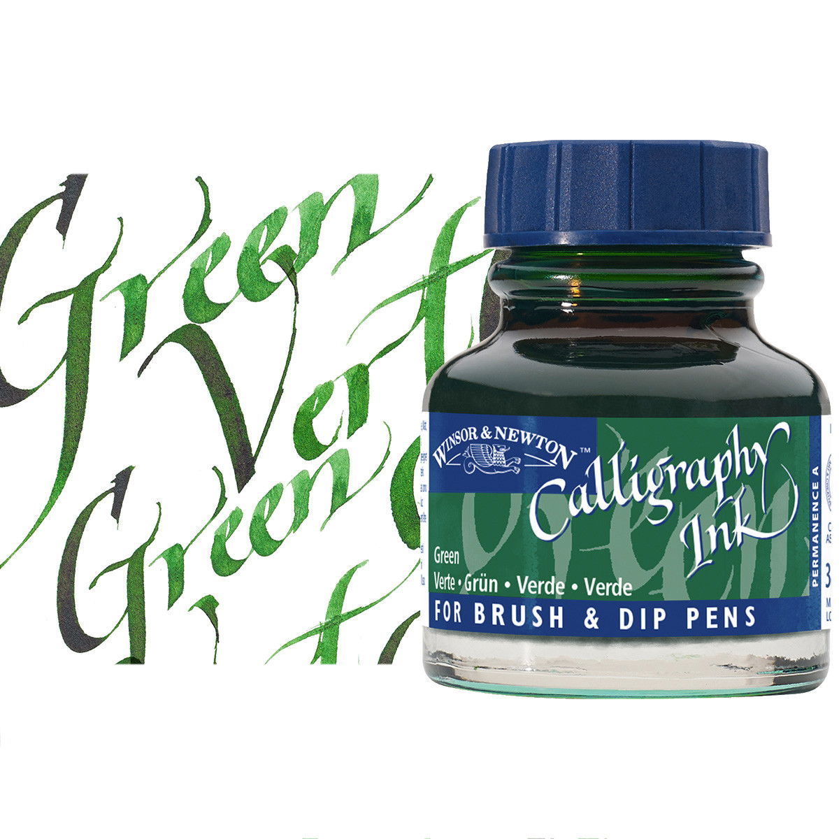 Winsor & Newton Calligraphy Ink Green 30ml Bottle - (200039812)