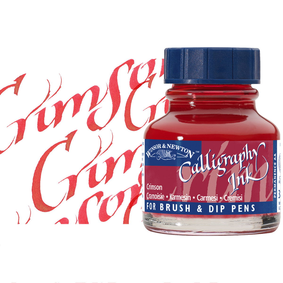 Winsor & Newton Calligraphy Ink Crimson 30ml Bottle - (200039810)