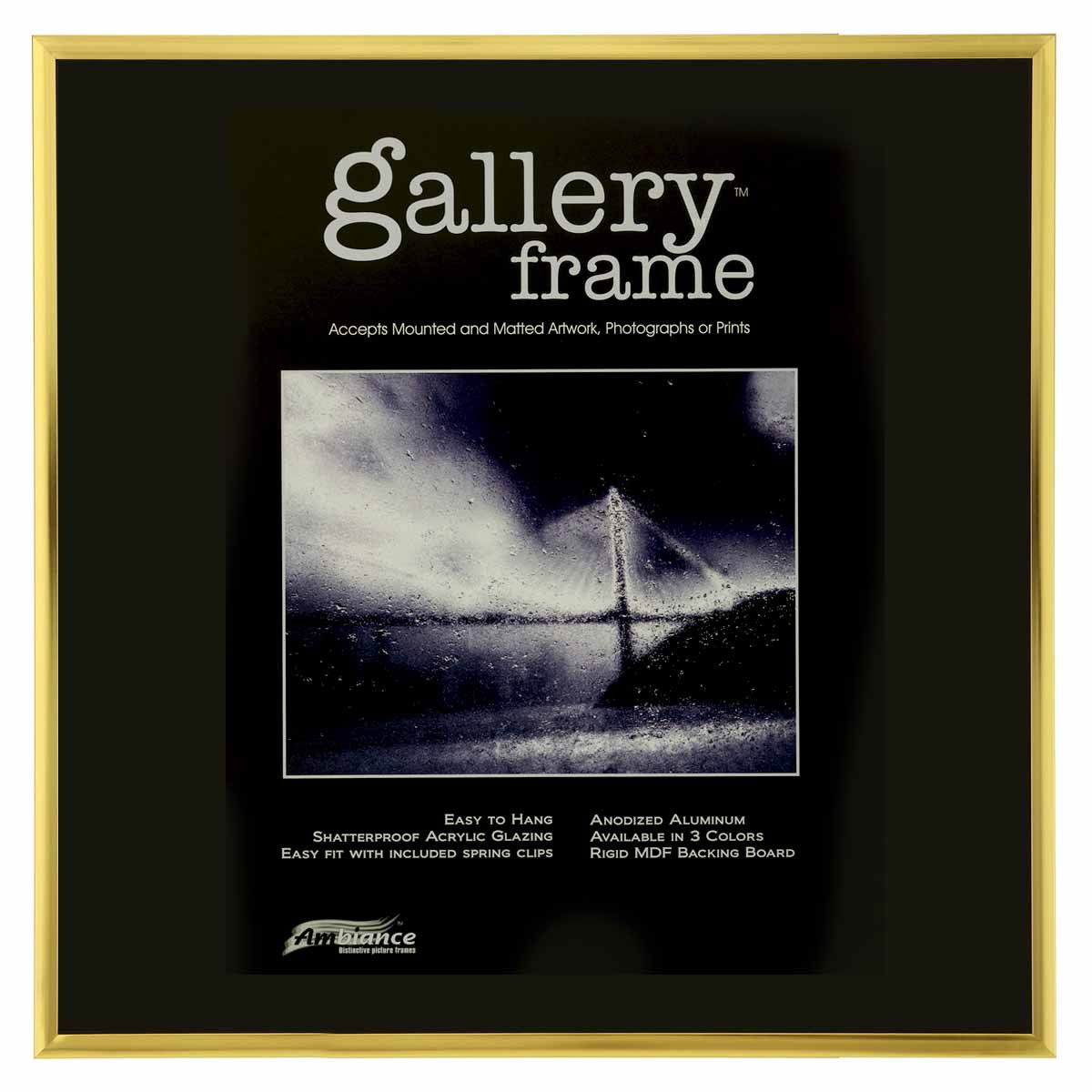 Ambiance Gallery Aluminum Frame 12x12 in. Gold - (72071)