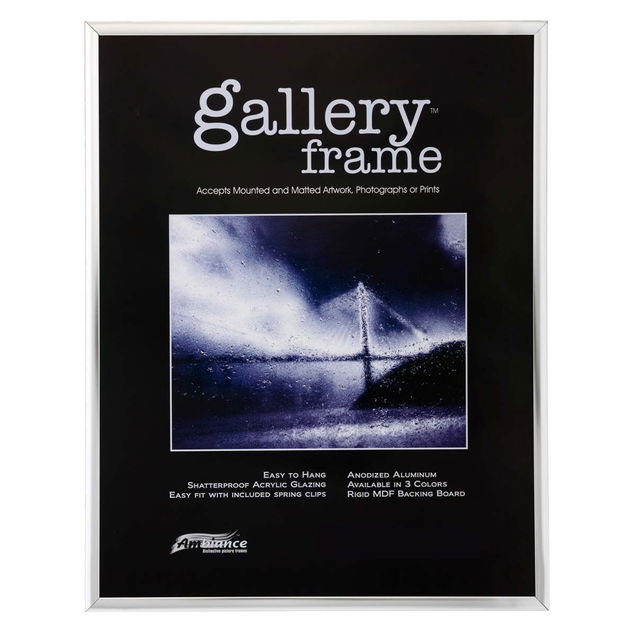 Ambiance Gallery Aluminum Frame 12x16 in. Silver - (72059) Ambiance Gallery Aluminum Frame 12x16 in. Silver - (72059)