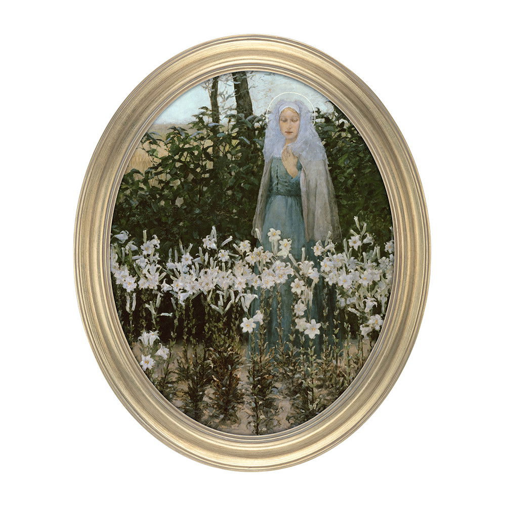 Ambiance Oval Wood Frame