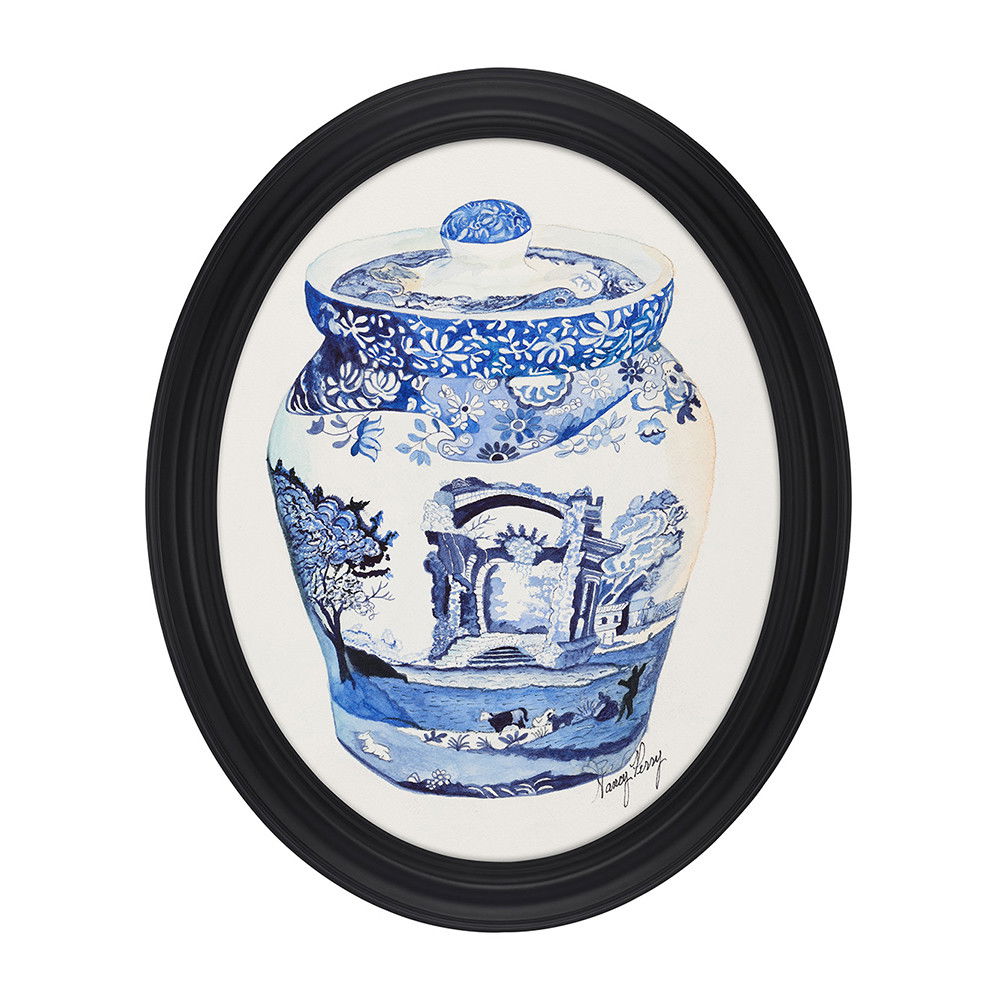 Ambiance Oval Wood Frame