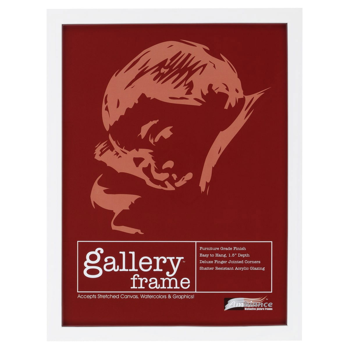 Ambiance Gallery Wood Frame White 26X34 - (91573)