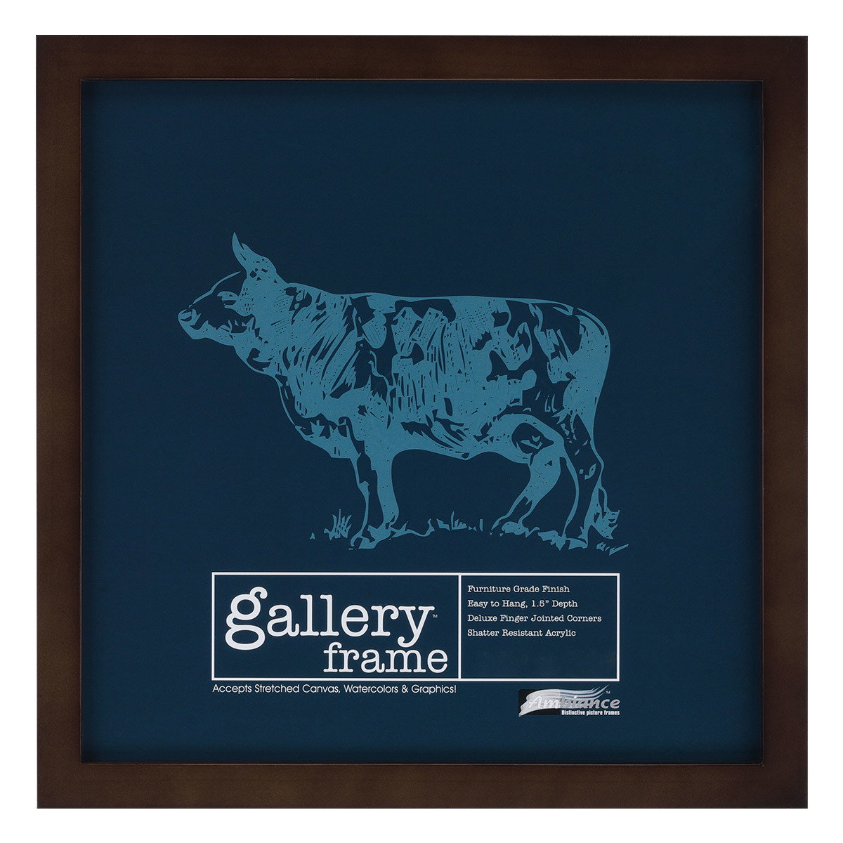 Ambiance Gallery Wood Frame Espresso 8"x8" - (91537)