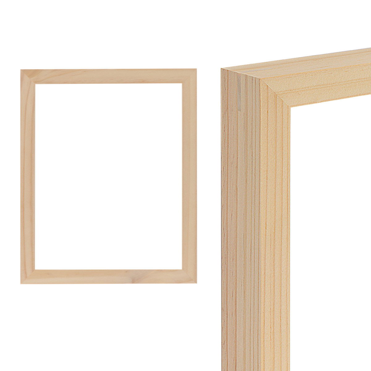 Ambiance Gallery Open Back Unfinished Wood Frame