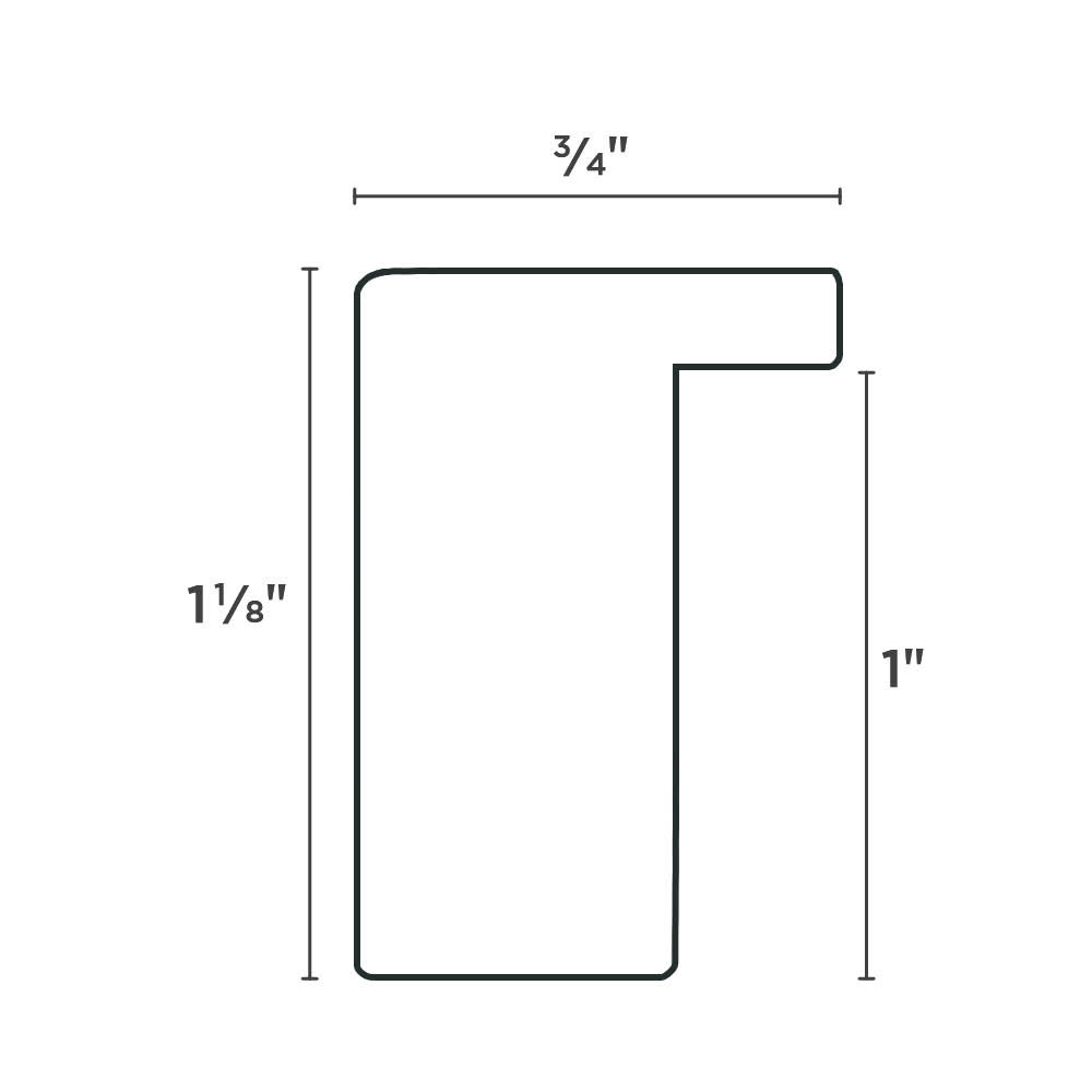 Denver .75in Wood FrameGlass & Cardboard Backing