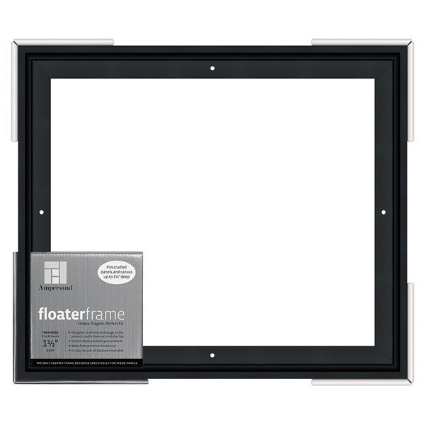 Ampersand Thin 1.5" Depth Floater Frame Black 11"x14" - (200025338)